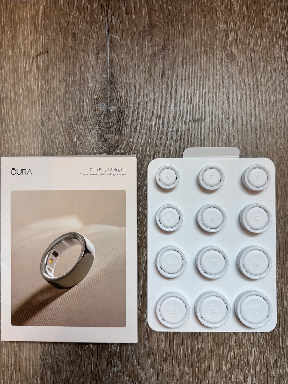 Oura Ring 4 Sizing Kit — White Sizing Set excellent condition